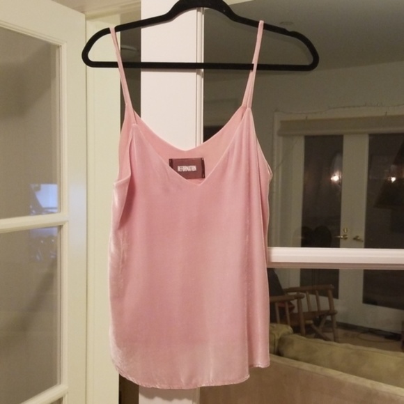 Reformation Mabel Pink Velvet Top - Picture 3 of 3
